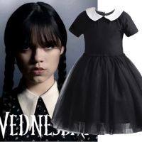 【CW】 Addams Costumes for 2023 New Kids Dresses 3-8 Yrs