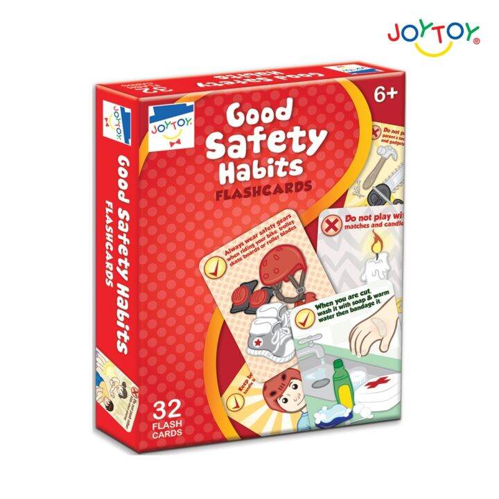 【READY STOCK】 ♀JOYTOY Good Safety Habits Flash Cards♝ Lazada PH