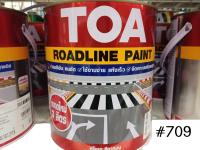 สีทาเส้นถนนTOA ROAD LINE PAINT 709 BLACK สีดำไม่สะท้อนแสง