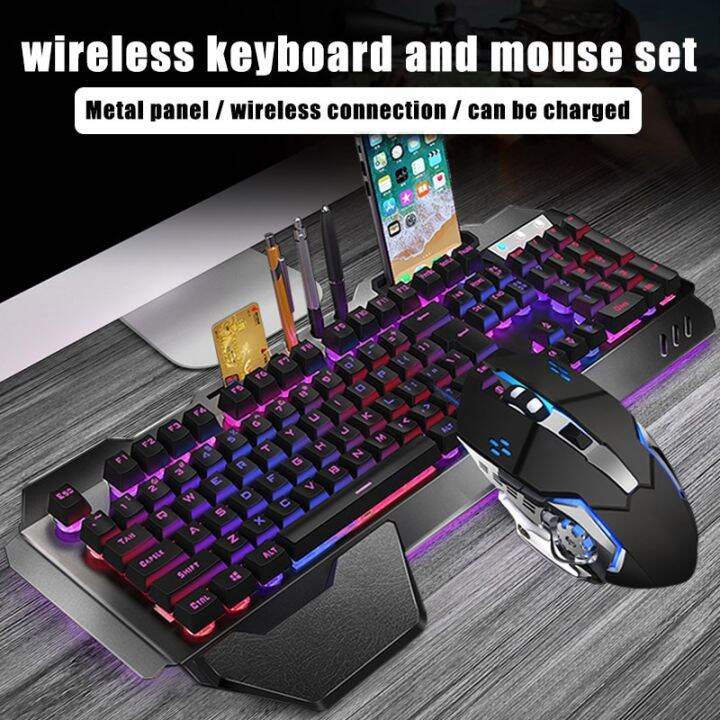 K680 Wireless Gaming Keyboard And Mouse Set Rechargeable Backlit