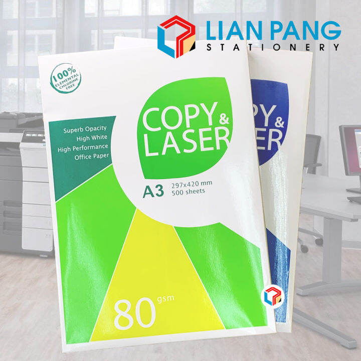 Copy Laser A3 Paper 70gsm/80gsm 500Sheets Lazada