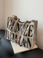 【Ready】? large-caci 23 new womens commuter -mat shoulder coege student tote