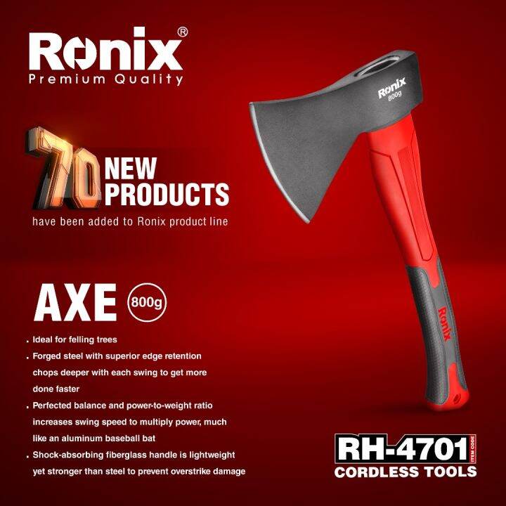 [NEW[ Ronix RH4700 / RH4701 AXE 600g 800g Heavy Duty axe for