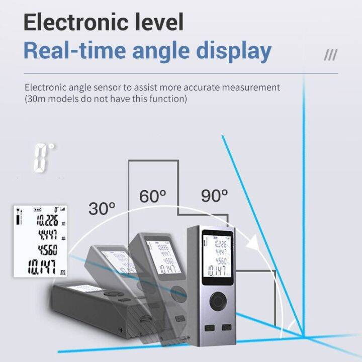 mini-rangefinder-30m-การวัดความแม่นยำสูงเลเซอร์ระยะทาง24g-usb-rechargeable-handheld-distance-meter-smart-portable
