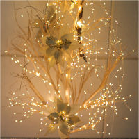 2022 LED Rattan Copper Wire Lamp Outdoor Solar String Lights Waterproof Fairy Lights Holiday Party Lamp Wedding Decoration Garde