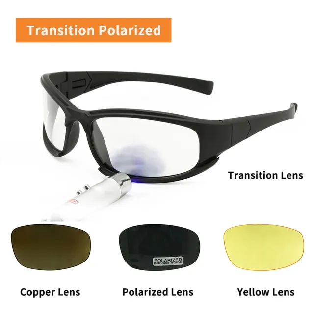 👓👓Transition Photochromic Polarized Daisy One X7 Army Sunglasses Military Goggles 4 Lens Kit War ...