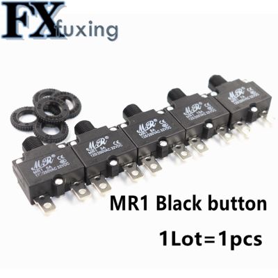 【YF】 1PCS Black Reset Fuse Circuit Breaker MR1 2A 3A 4A 5A 6A  7A 8A 10A 15A 20A Thermal Switch Overload Protector Push Button WP-01