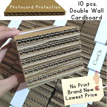 Corrugated Cardboard Sheets 10 pcs bundle Thick Card board Kraft Paper Pads  for Packaging and DIY Letter Standee