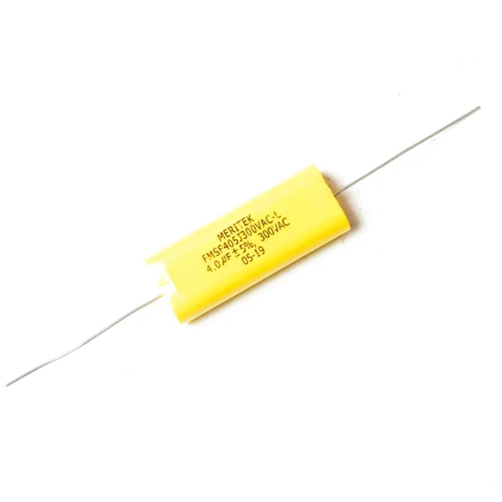 2pcs 300VAC 4UF Frequency dividing capacitor Axial noninductive