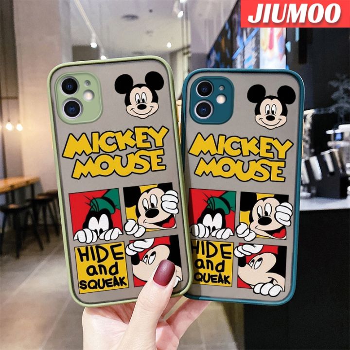 เคส-jiumoo-สำหรับ-oppo-r15-r15-pro-เคส-r17ลายการ์ตูนเคสโทรศัพท์เนื้อแข็งด้านหลังบางกันกระแทกมิกกี้เมาส์แฟชั่นดีไซน์ใหม่ขอบปลอกซิลิโคนคลุมทั้งหมดเคสป้องกันเลนส์กล้อง