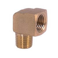 1/8 1/4 3/8 NPT Female To Male Elbow 90 Degree Brass Block Pipe Fitting Coupler Connector Water Gas Fuel