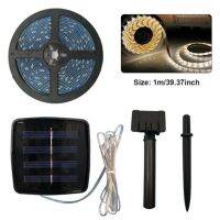 Ribbon Street Lawn Patio LED Strip Light Garden Decor Solar Powered Easy Install Flexible Free Cut Outdoor Waterproof Smart