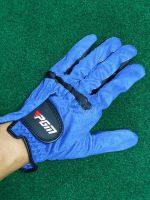 Golf Gear Sapphire blue microfiber cloth golf gloves for mens left and right hands comfortable breathable anti-slip wear-resistant golf equipment washable