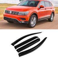 สำหรับ Volkswagen VW Tiguan L 2018 2019 2020 2021หน้าต่างบังแดดกันน้ำฝนที่กันสภาพอากาศกันสาดขอบบางที่กำบัง