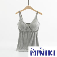 MINIKI Tops matching Women Maternity Nursing Tank Top, Breastfeeding Tee, Sling Solid Color Front Hanging Buckles Pregnancy Shirt, Pregnancy Clothes