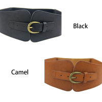 Women Retro Fashion Simple Totem Casual Gifts Waist Belt Imitation Leather Elegant Decorative Pin Buckle Adjustable Wasitband