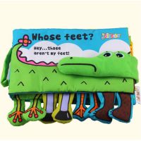 Infant Activity Cloth Book Cartoon Animal Soft Baby Educational Toy Plush Story For Intelligence Developing KF030