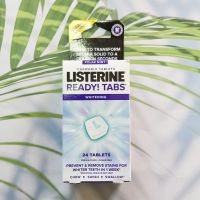 ลิสเตอรีน น้ำยาบ้วนปาก แบบเม็ดเคี้ยว Ready! Tabs Whitening Chewable Tablets 24 Tablets (Listerine®)