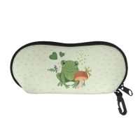 Frog Design Student Glasses Case Travel Sunglasses Protect Covers for Teenage Soft Eye Glasses Pouch 2023 Eyewear Accessories