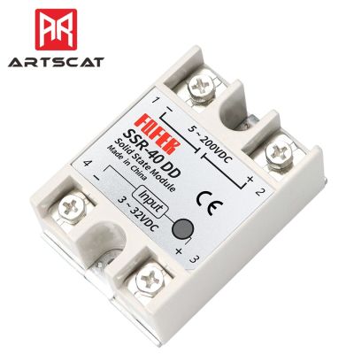 ✣▫◐ SSR-10DD SSR-25DD SSR-40DD SSR-100DD10A 25A 40A 100A Solid State Relay Module 3-32V Input DC 5-250V DC Output High Quality