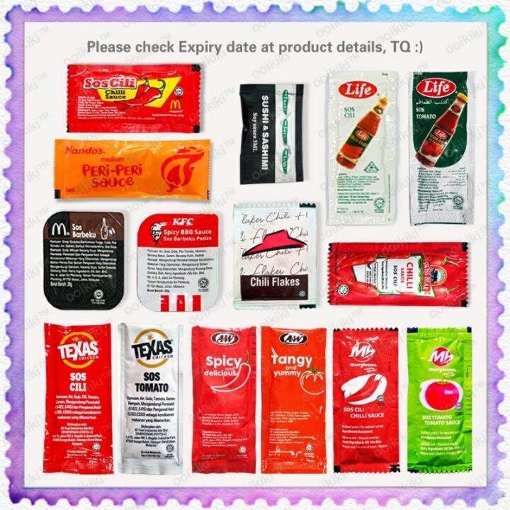 Chili sauce sachet assorted nd life McDonalds MCD mekdi Marrybrown