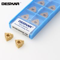 +【‘ 10PCS DESKAR WNMG060404 WNMG060408 TM LF9018 CNC Lathe Cutter Tools Carbide Inserts External Turning Tool Holder For Steel Parts