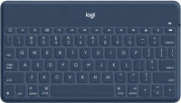 ‎Logitech Logitech Keys-to-Go Super-Slim and Super-Light Bluetooth Keyboard for iPhone, iPad, Mac and Apple TV, Including iPad Air 5th Gen (2022) - Classic Blue
