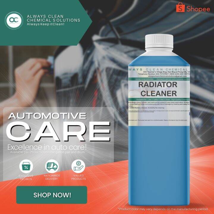 RADIATOR CLEANER LITER 1000ML WITH SPRAY BOTTLE Lazada PH
