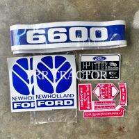 สติ๊กเกอร์ ครบชุด รถไถฟอร์ด FORD รุ่น F6600 (สีฟ้า-สีขาว)