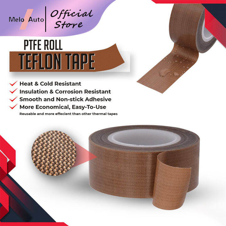 10/20/30mm Teflon Tape Insulation High Temperature Teflon Tape Waterproof Nonstick Fiberglass