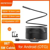 DEPSTECH Endoscope Camera 1944P/720P HD USB Endoscope with 6 LED IP67 Waterproof Inspection Borescope for Android OTG PC