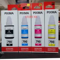 หมึกแท้ Canon GI-790 ของแท้ 100% **บรรจุกล่อง** 1ชุด BK/C/M/Y​