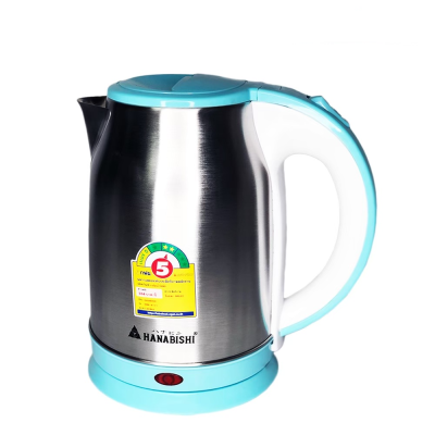 Electric Kettle กาต้มน้ำไฟฟ้า กาต้มน้ำ ฮานาบิชิ ร้อน รุ่น HMK-6101 ความจุ 1.8 ลิตร คละสี กาต้มน้ําไฟฟ้าขนาดเล็ก กาต้มน้ำไฟฟ้า 1 ลิตร กาต้มน้ำไฟฟ้าสแตนเลส วัสดุทำจากสแตนเลส ร้อนเร็ว คุณภาพดี กาต้มน้ำสแตนเลส