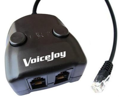 VoiceJoyชุดหูฟังคู่หูฟังการฝึกอบรมอะแดปเตอร์ที่มีสองปุ่มปิดเสียงและสองปรับระดับเสียงRJ9/RJ10/RJ22แยกชุดหูฟัง