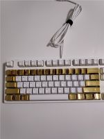 คีย์บอร์ดโลหะสำหรับเล่นเกม Cherry Mx Oem Lol Cs Go ปรับเปลี่ยนกุญแจกลหมวกแก๊ปสีทองปุ่ม37ปุ่ม