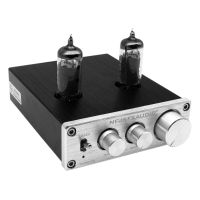 FX-AUDIO TUBE-03 HiFi Audio Preamplifier 6K4 Vacuum Tube Amplifier Buffer Treble Bass Adjustment RCA Preamp for PC Phones DVD