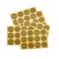 1200pcs/lot Santa Claus kraft adhesive seal sticker DIY decorative Merry Christmas themas sticky gifts sealing label wholesale Stickers Labels