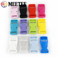 Meetee 100pcs 32mm Plastic Release Buckle Color Hook Clip Safety Collar Outdoor Backpack Belt Luggage Accessory