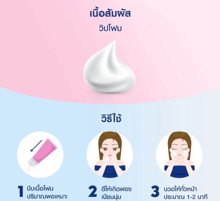 nivea-นีเวีย-เพิร์ล-ไวท์-โรซี่-ไวท์-ฮอกไกโด-โรส-100-กรัม-โฟมล้างหน้า