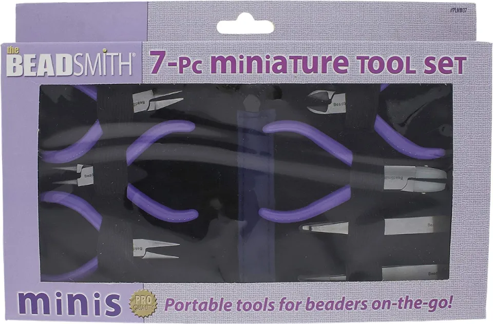 The Beadsmith Beadsmith 7-Piece Jewelry Pliers Set with Case, Mini