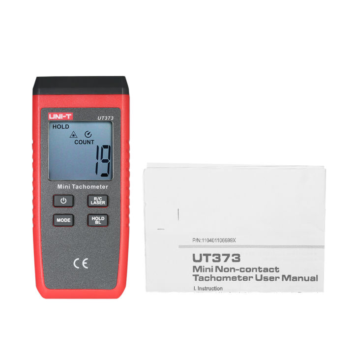 uni-t-ut373จอ-lcd-มือจับเครื่องวัดความเร็วแบบดิจิตอล-speedometer-tach-วัดค่ามิเตอร์-rang-0-99999นับ