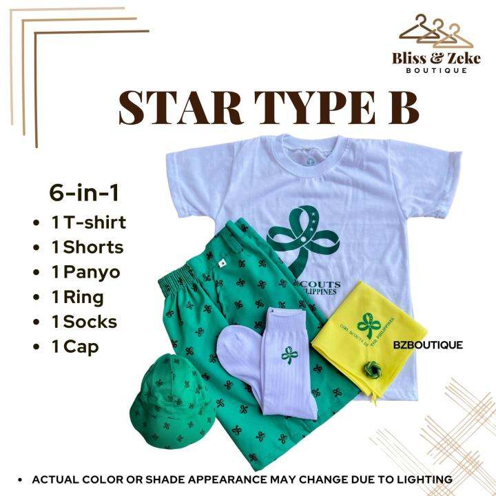 Girl Scout Star Type B Complete Set Of Uniform | Lazada PH