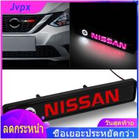 【ร้อนแรง】ด้วยไฟ LED รถกระจังหน้าสัญลักษณ์ป้ายสติ๊กเกอร์ With LED light Car Front Grille Emblem Badge Stickers For Nissan Terra Navara Almera Patrol royale X-Trail Sylphy JUKE Leaf