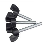 ❇♗卐 3PCS M5 M6 Plastic head Stainless Steel thrad Butterfly Bolt Wing Bolt Set Wing Nuts Claw Screw Thumbscrew