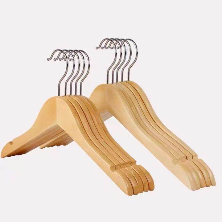 High Quality Wooden Hangers with Notches and Swivel Hooks《cod》 Lazada PH