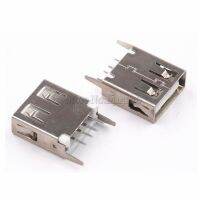 HVJ-10pcs Usb Type A Female Socket 180 Degrees Vertical 4pins 13.7mm Usb Interface