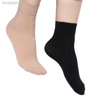 ◑♤ 5 Pairs 2020 Fashion Autumn Winter Warm Socks Ladies Girls Solid Color Wide Mouth Nylon Ankle Socks Women Men Sokken Black/Nude