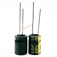 12pcs/lot 400V 6.8uf high frequency low impedance 8x12MM 20% RADIAL aluminum electrolytic capacitor 6800NF 20%