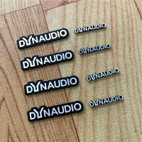 10X DYNAUDIO ลำโพงอลูมิเนียม3D สติ๊กเกอร์ทรัมเป็ตฮอร์นเสียงสติกเกอร์ตัวอักษรรถจัดแต่งทรงผมสำหรับโฟล์คสวาเกน VW CC ใหม่ด้วง