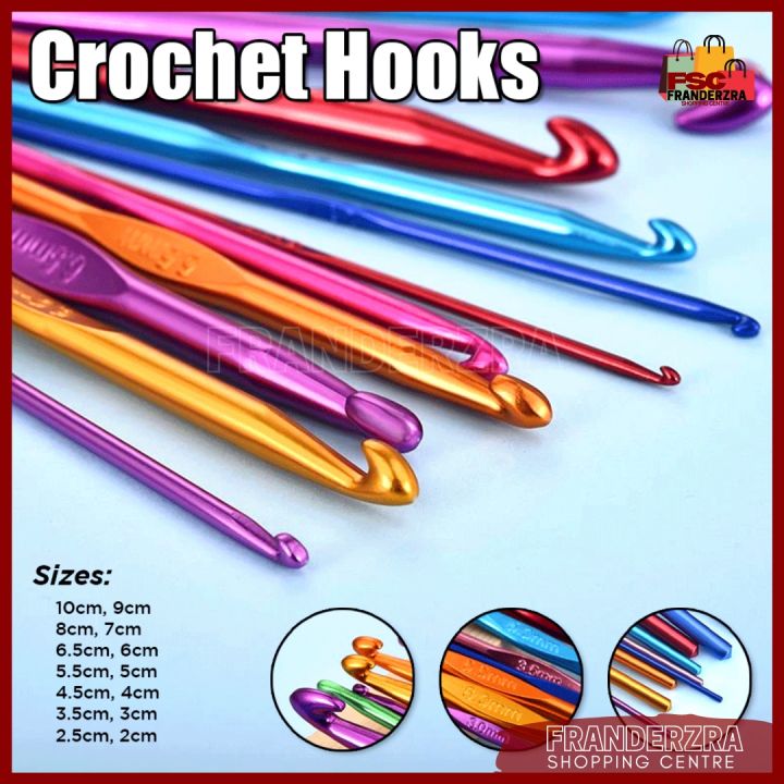 Multiple Sizes Crochet Hooks Set Random Colors Needle Knitting Set